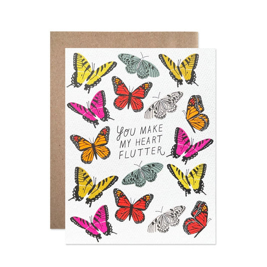 Love / You Make My Heart Flutter Card