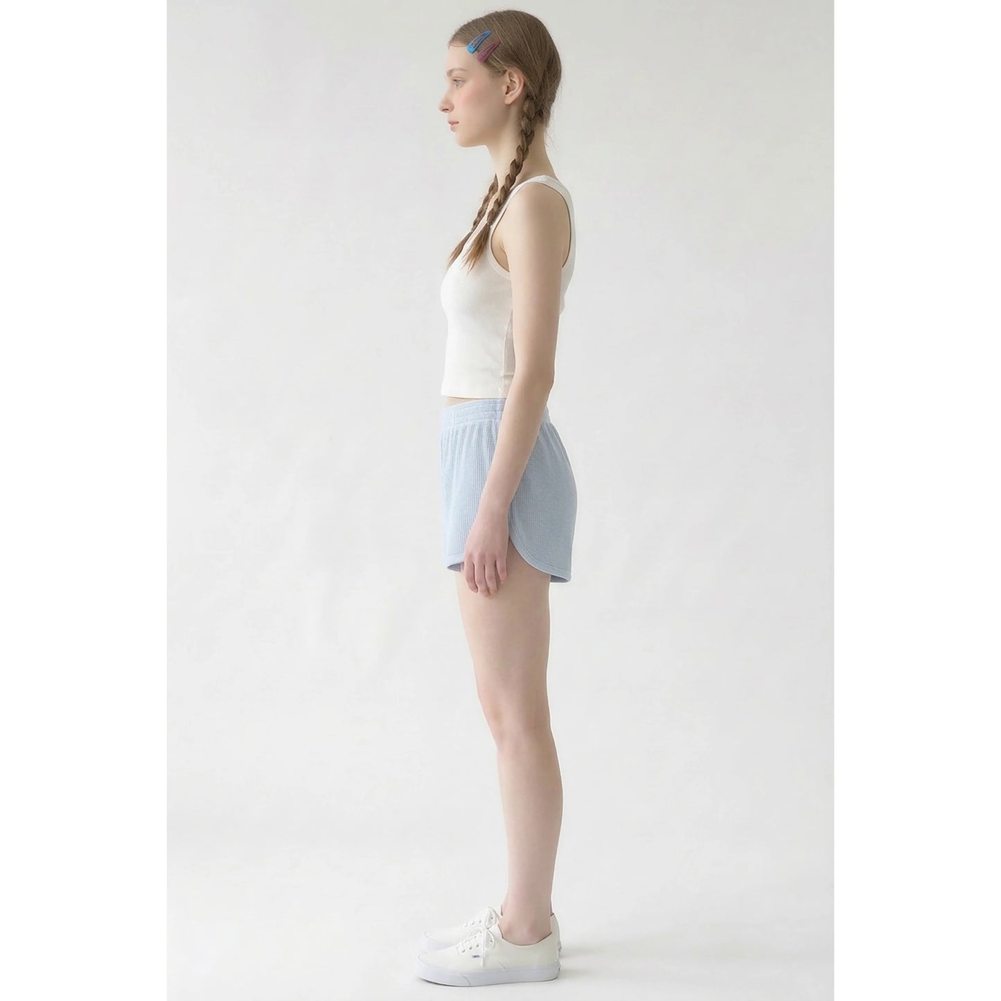 Off White Square Neck Tank