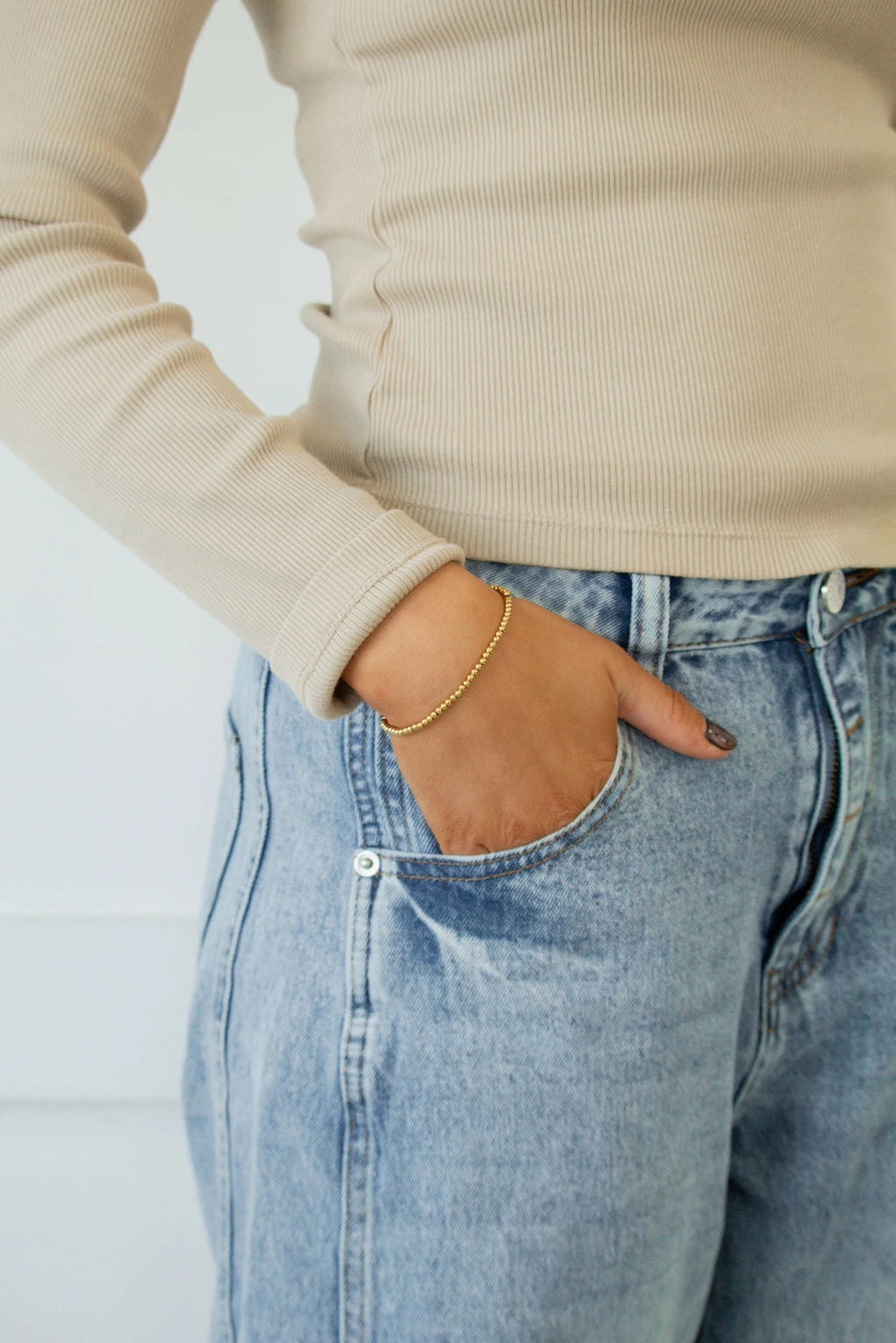 Gold Beaded Bracelet