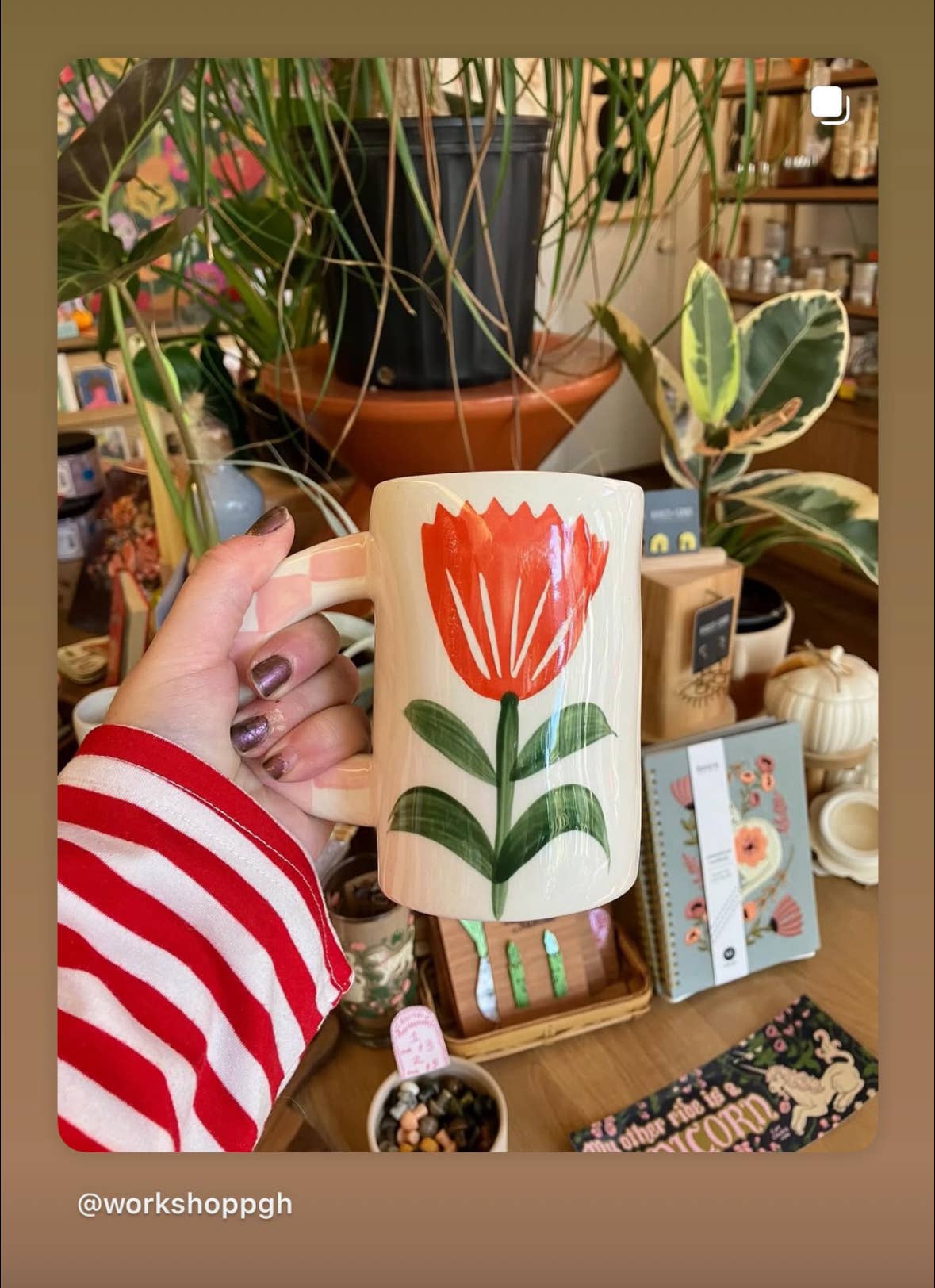 Hand Painted Ceramic Coffee Mug