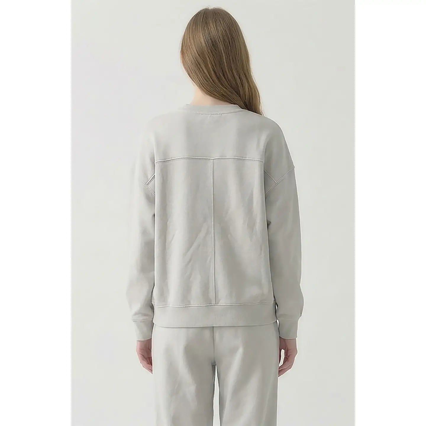 Cotton Oversized Everyday Sweatshirt - Stone