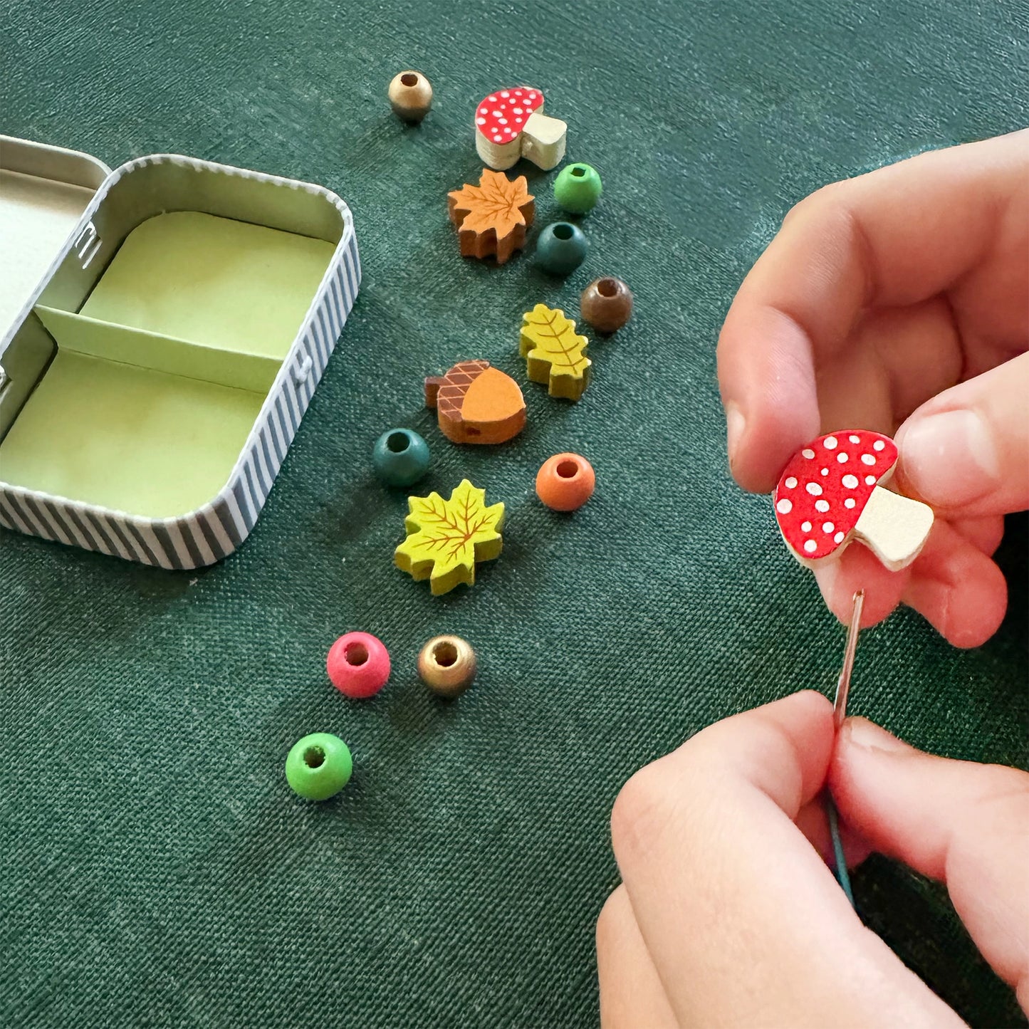 Mushroom Forest  Bracelet Bead Kit