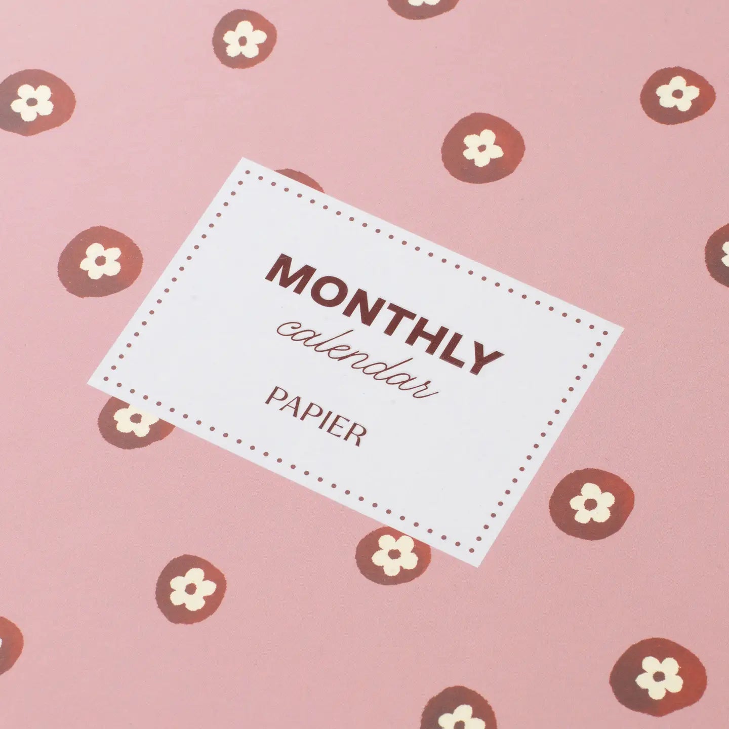 Monthly Desk Planner, Undated, Spiral - Sunlit Cross-Stitch