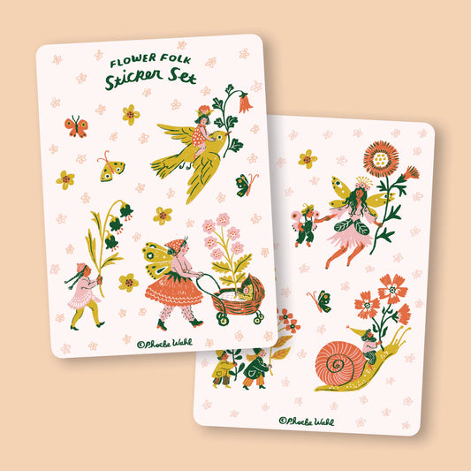 FLOWER FOLK STICKER SET