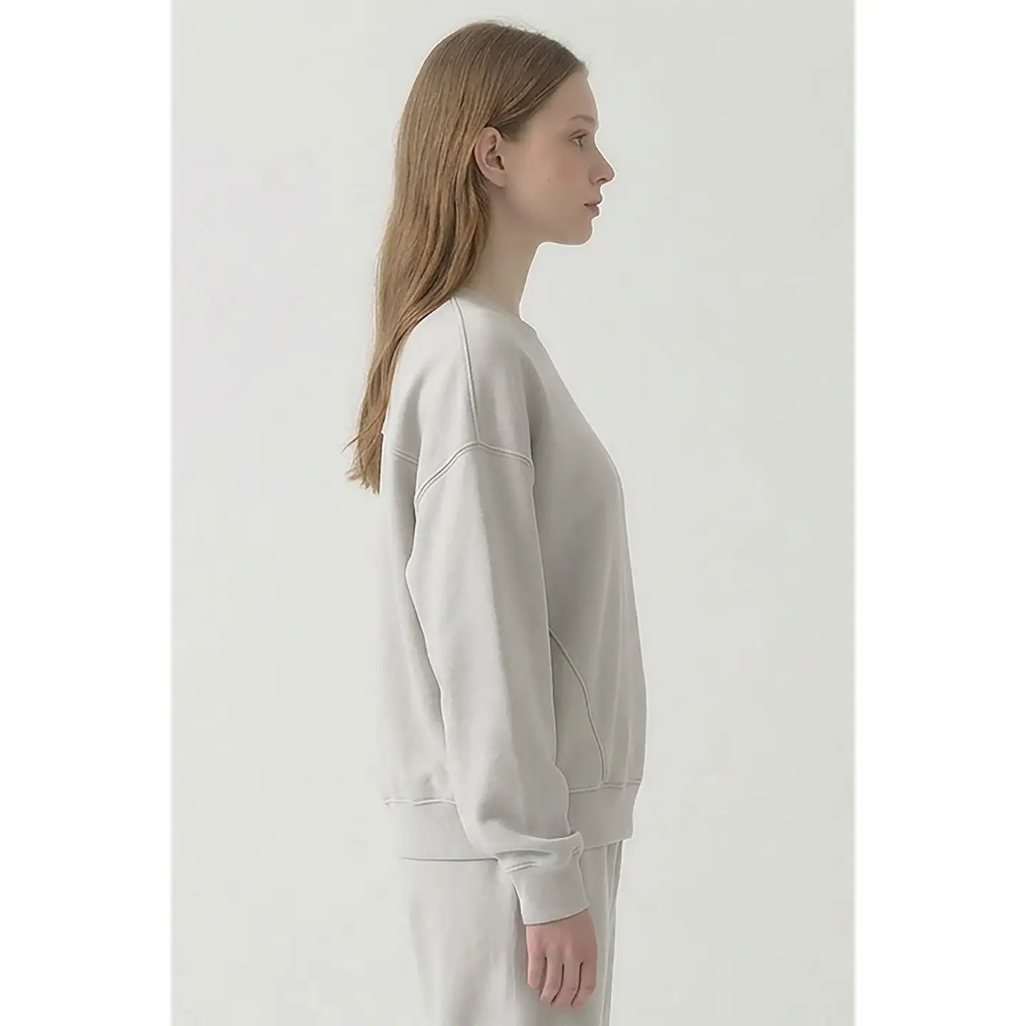 Cotton Oversized Everyday Sweatshirt - Stone