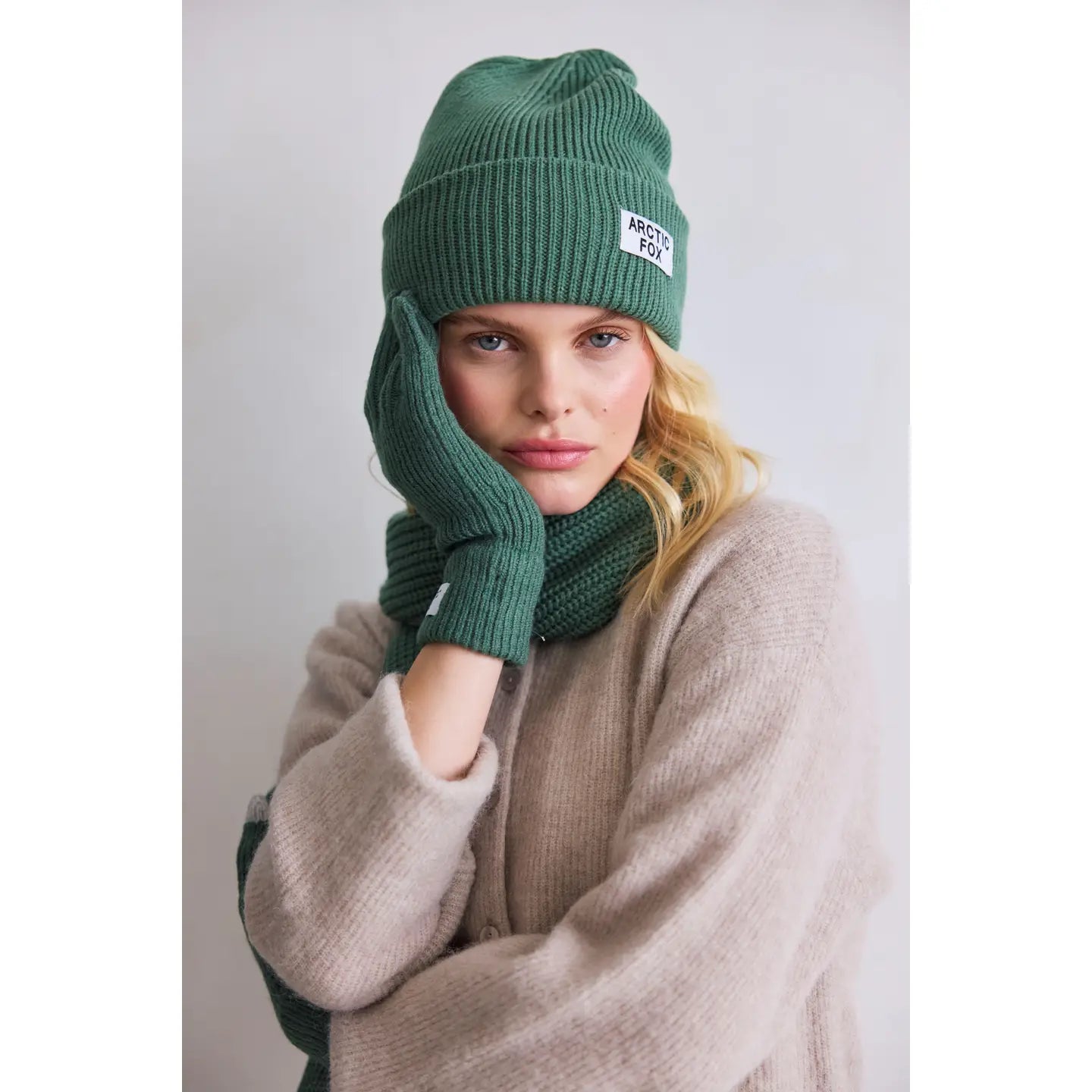 Recycled Bottle Gloves - Forest Fern