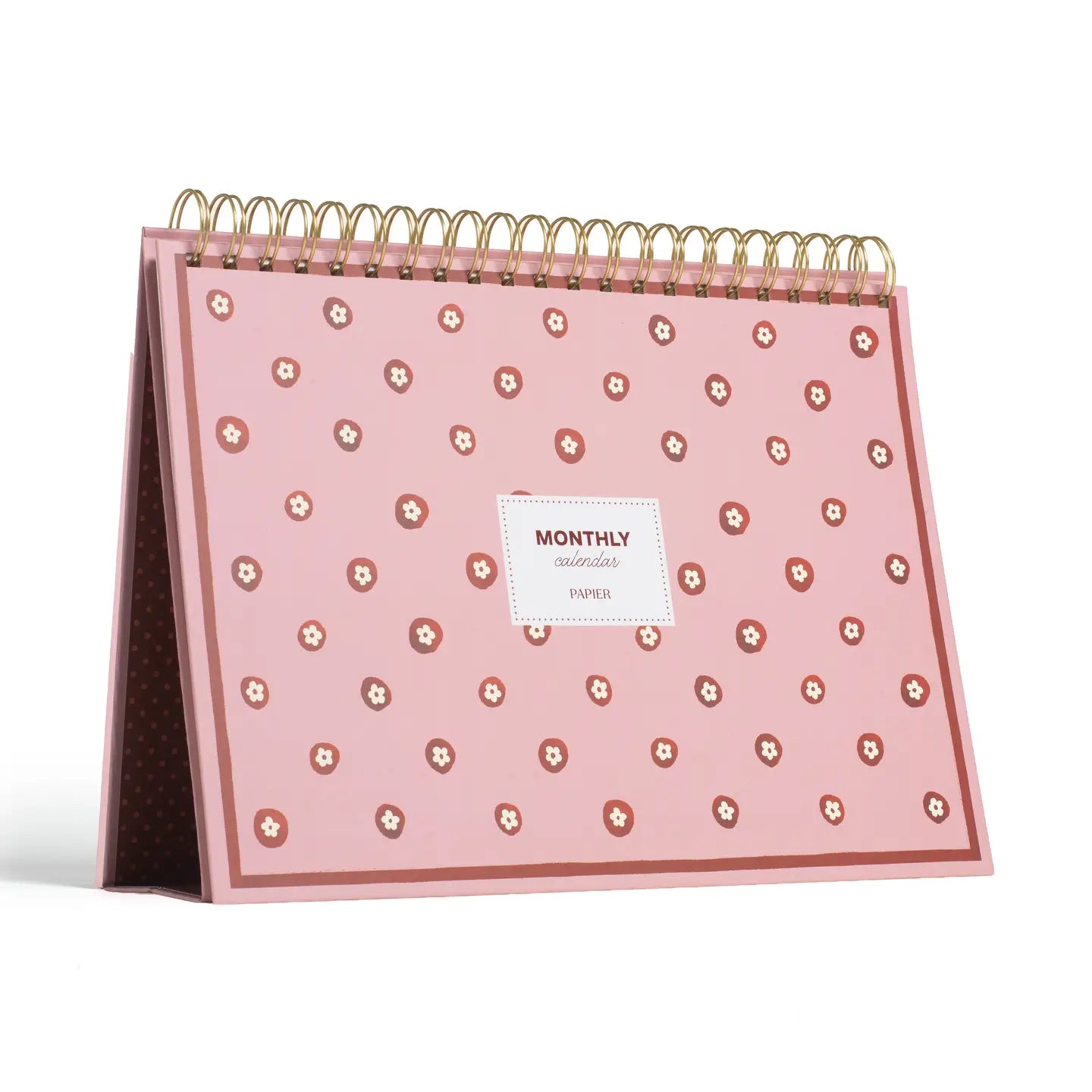 Monthly Desk Planner, Undated, Spiral - Sunlit Cross-Stitch