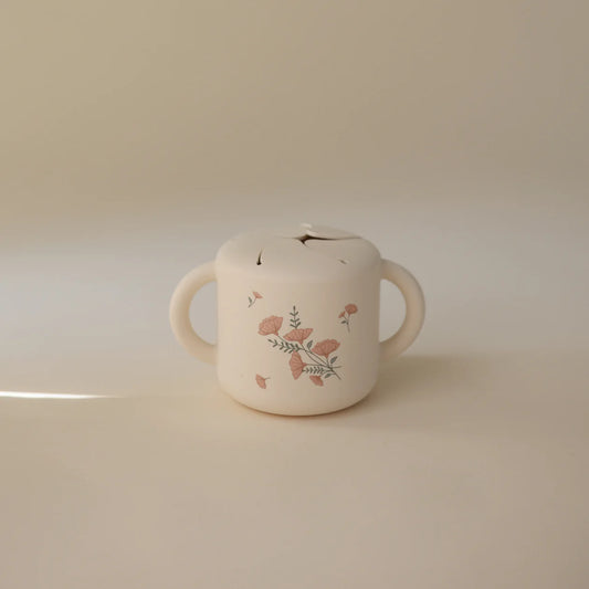Snack Cup (Pink Flowers)