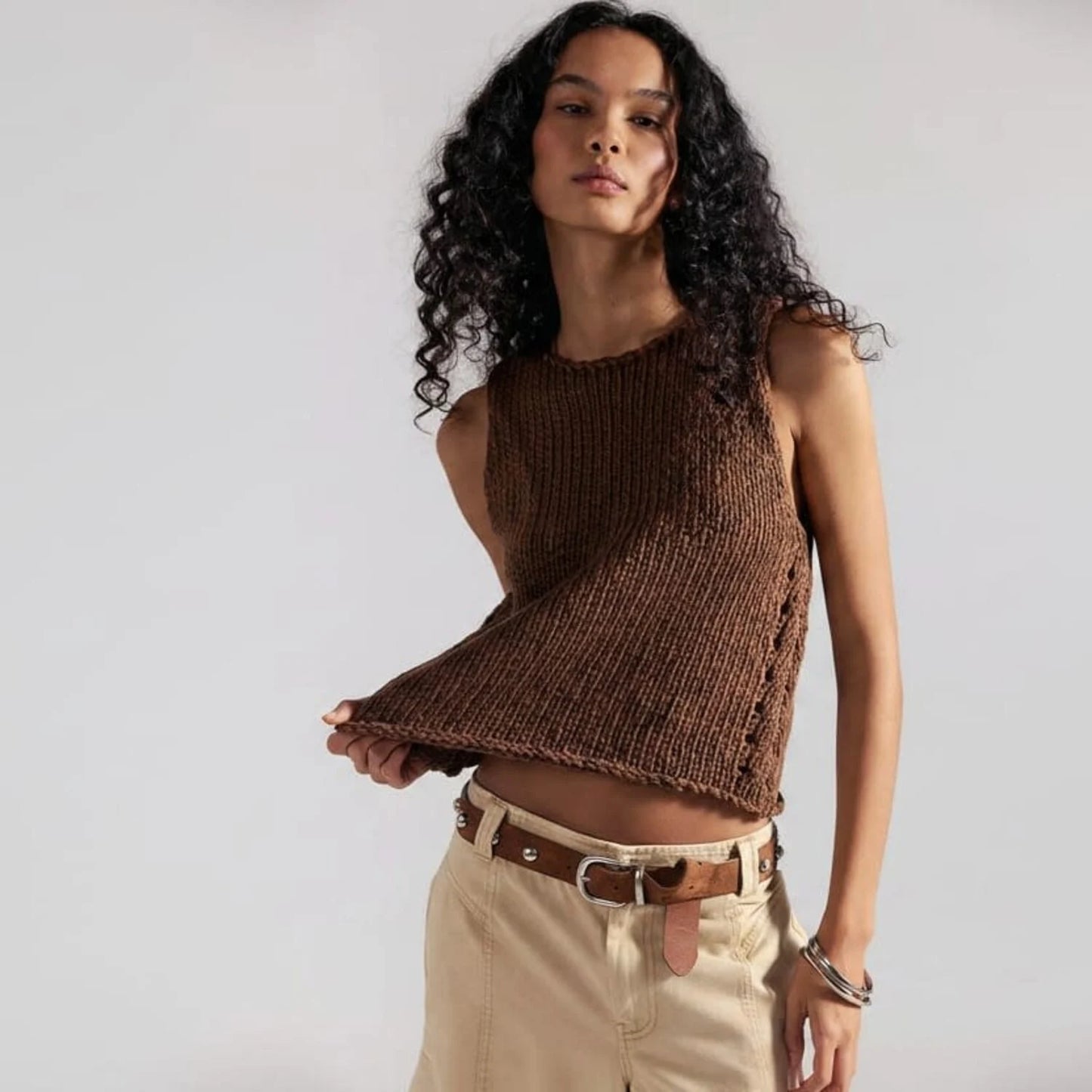 Opal Knit Tank - Emperador