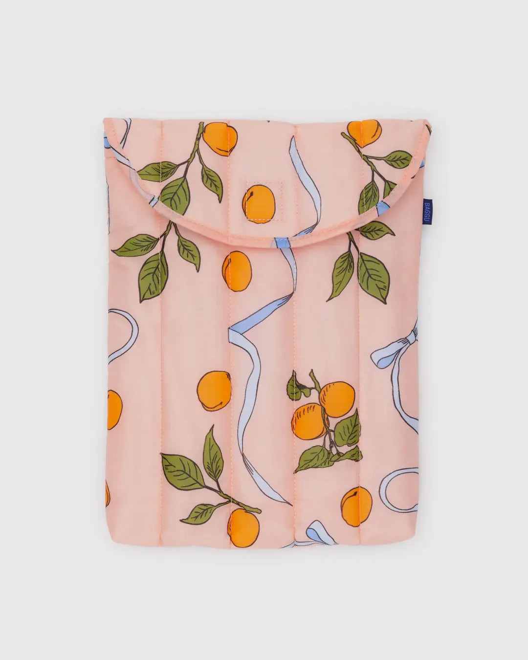 Puffy Laptop Sleeve 13/14" (Apricots & Ribbons)