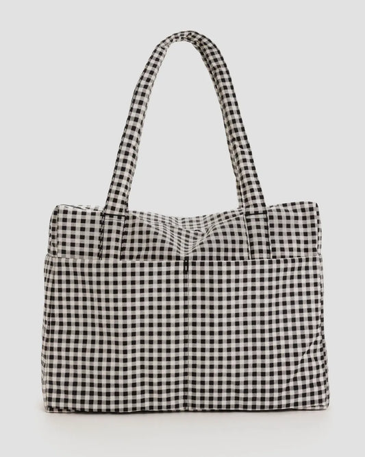 Cloud Carry-on (Black & White GIngham)