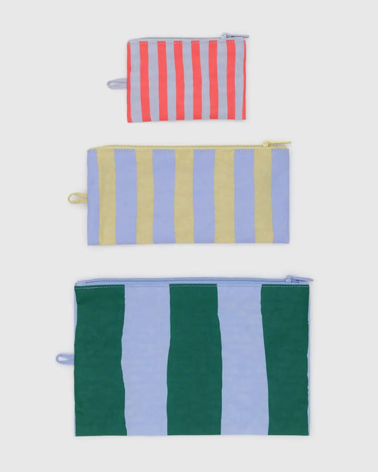 Flat Pouch Set (Painted Stripes)