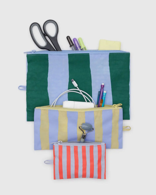Flat Pouch Set (Painted Stripes)