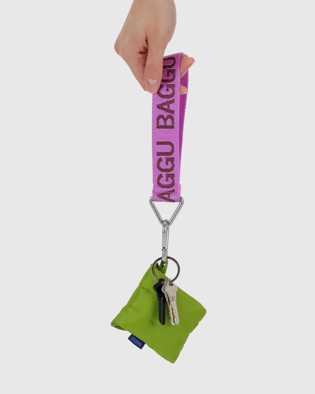 Baggu Logo Keychain (Pink)