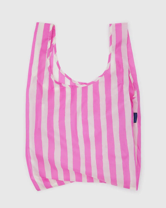 Standard Baggu Reusable Bag (Pink Painted Stripes)
