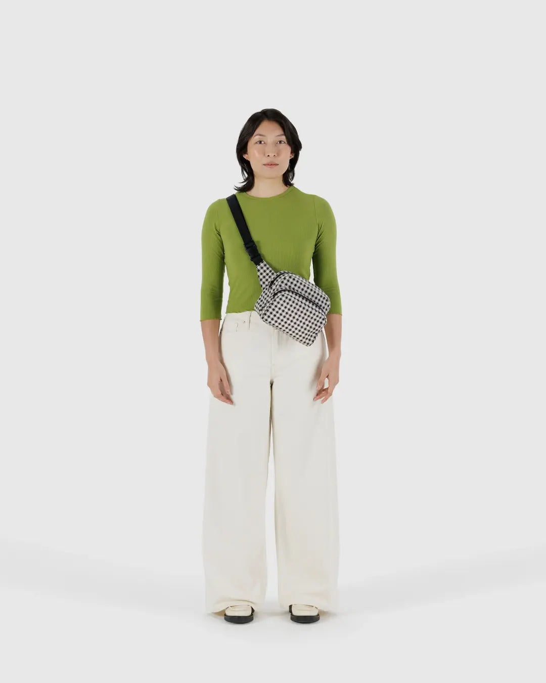 Fanny Pack (Black and White Gingham)