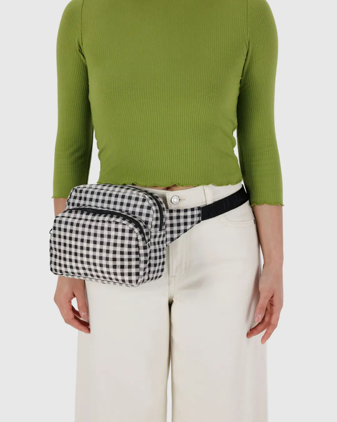 Fanny Pack (Black and White Gingham)