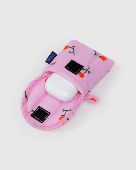 Puffy Earbuds Case (Painted Wildflower)