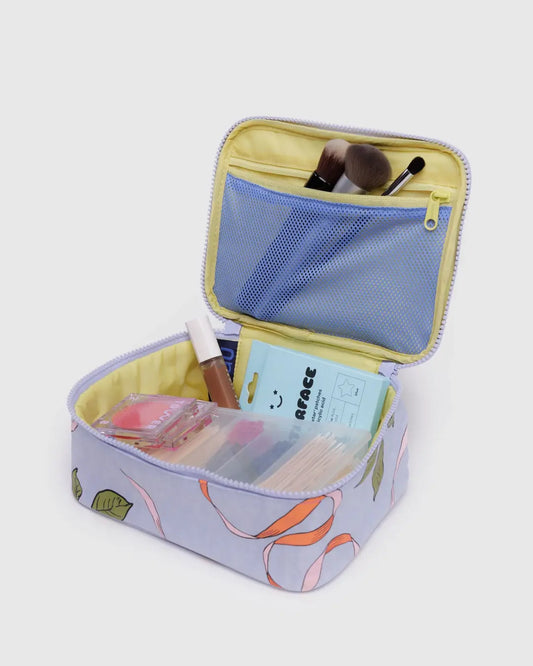 Small Cosmetic Case (Apricots & Ribbons)