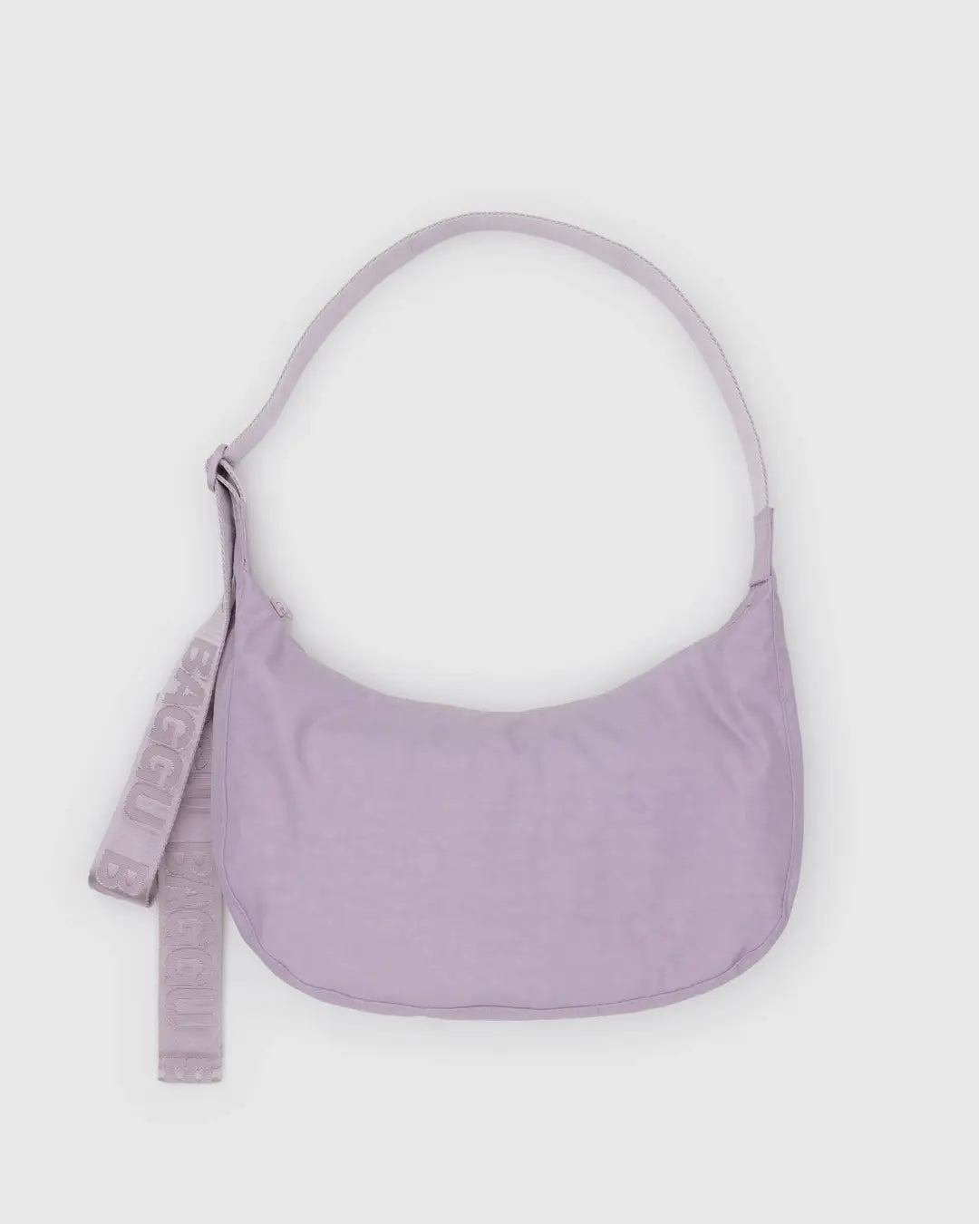 Medium Nylon Crescent Bag (Dusty Pink)