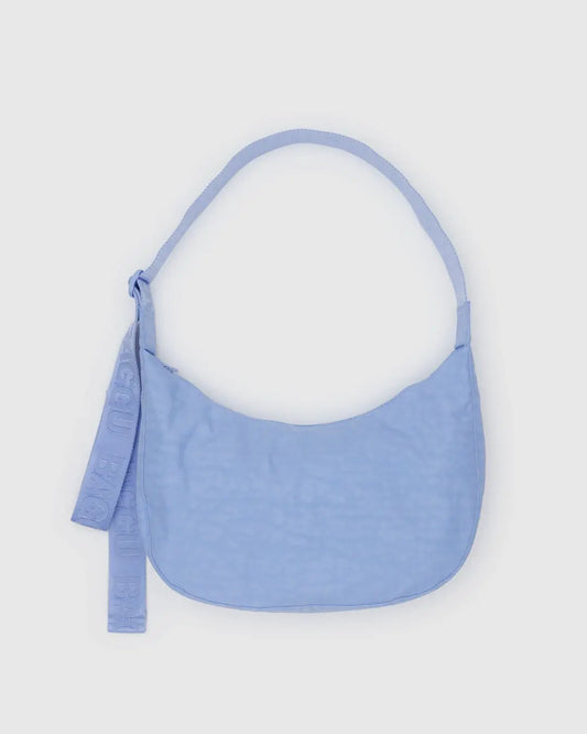 Medium Nylon Crescent Bag (French Blue)