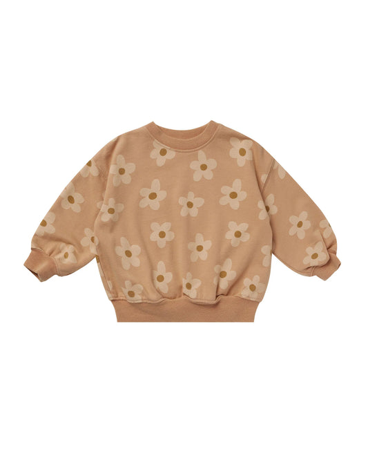 relaxed sweatshirt | melon daisy