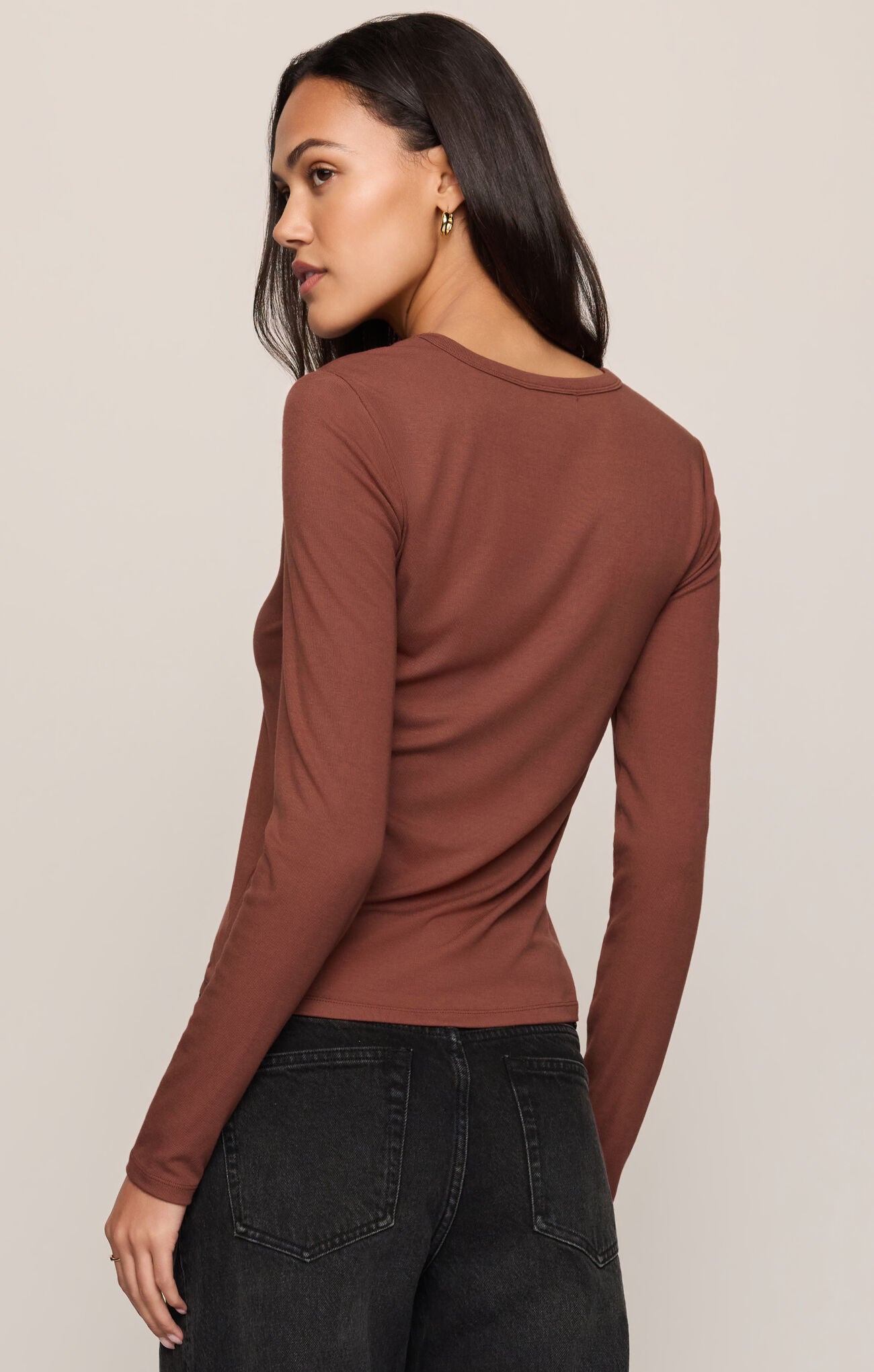 Dark Rosewood Second Skin Tee