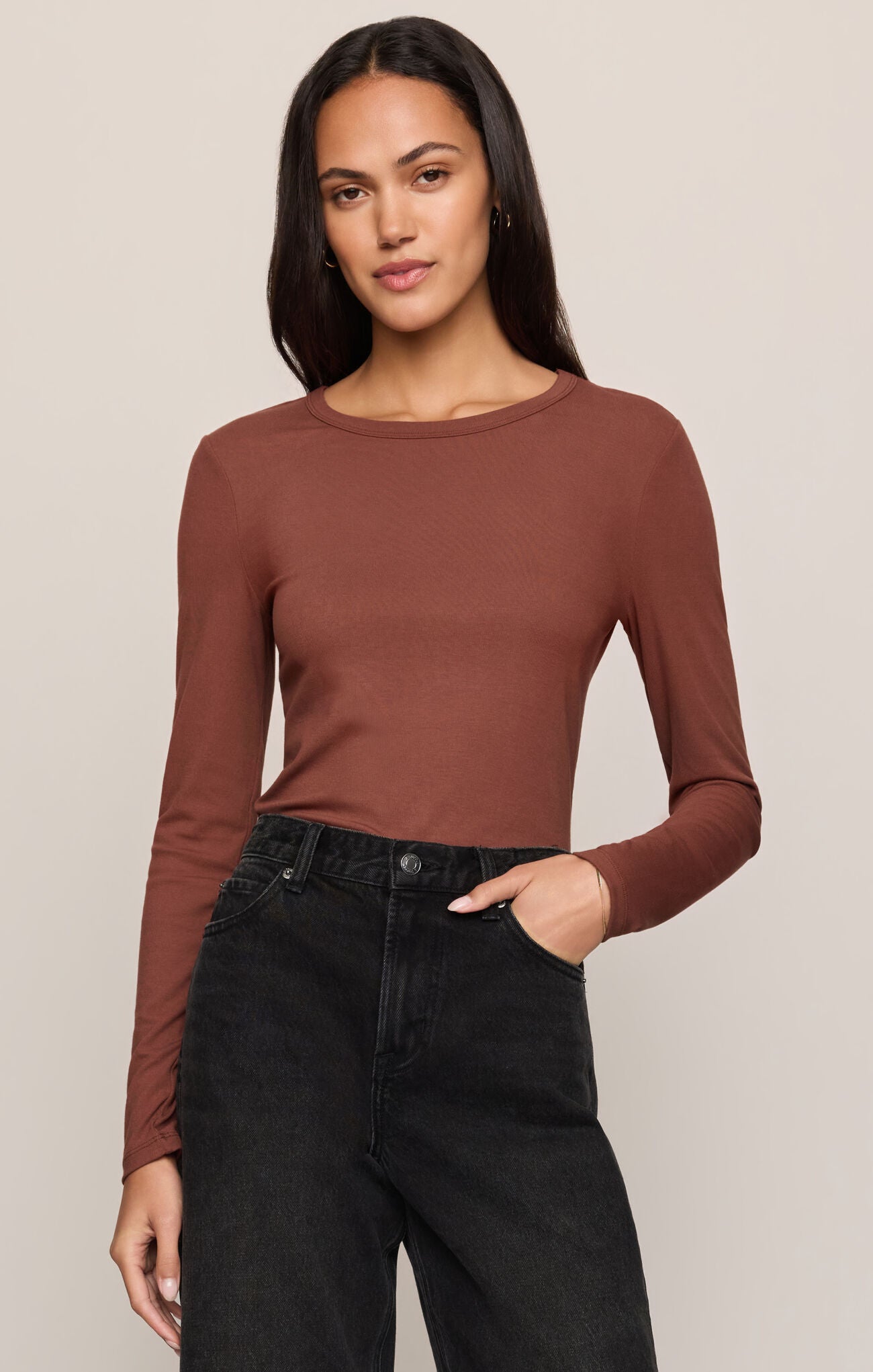 Dark Rosewood Second Skin Tee