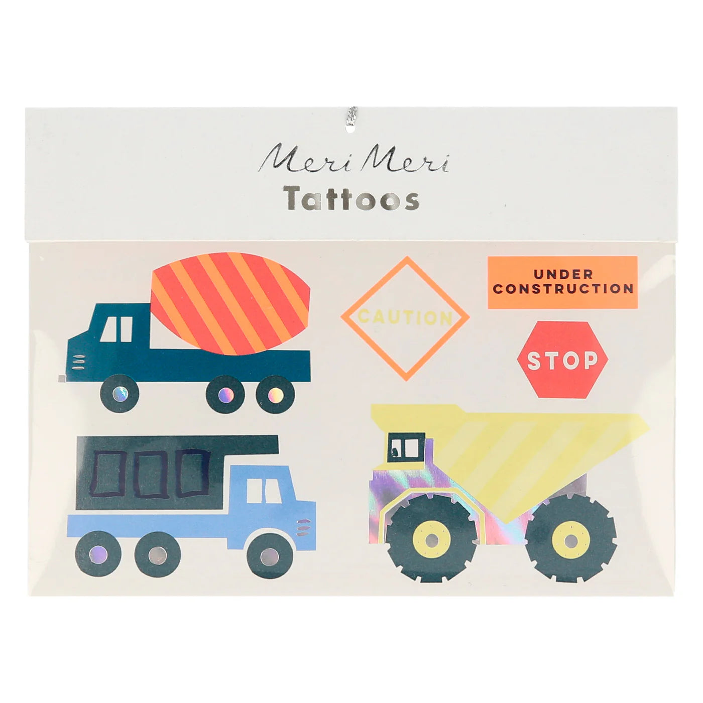 Construction Temporary Tattoos