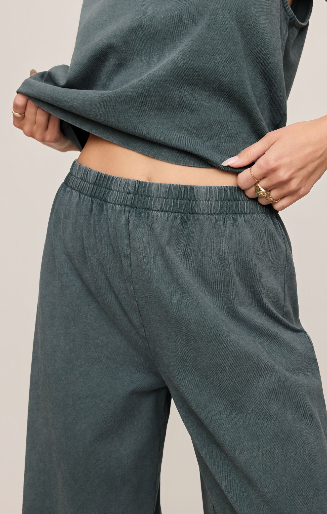 Emerald Cove Scout Jersey Crop Flare Pant