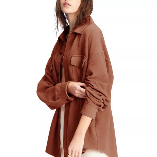 Oversized Button-Through Jacket | Shaved Chocolate