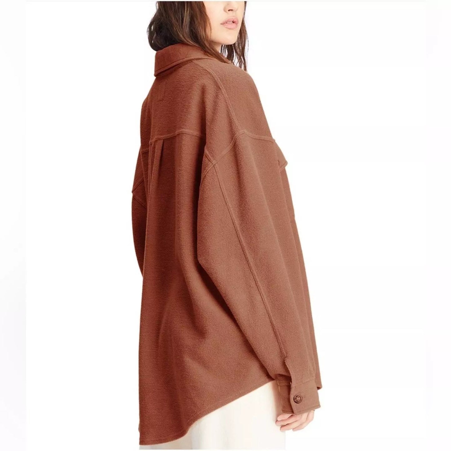 Oversized Button-Through Jacket | Shaved Chocolate