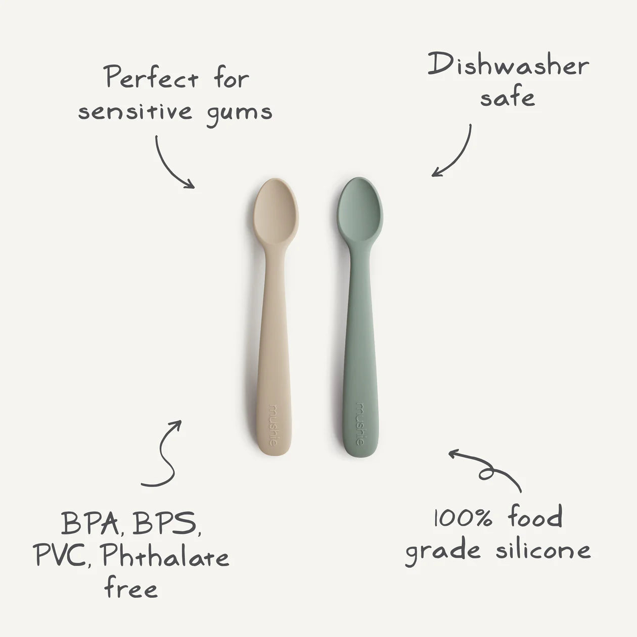 Silicone Feeding Spoons (Daffodil)