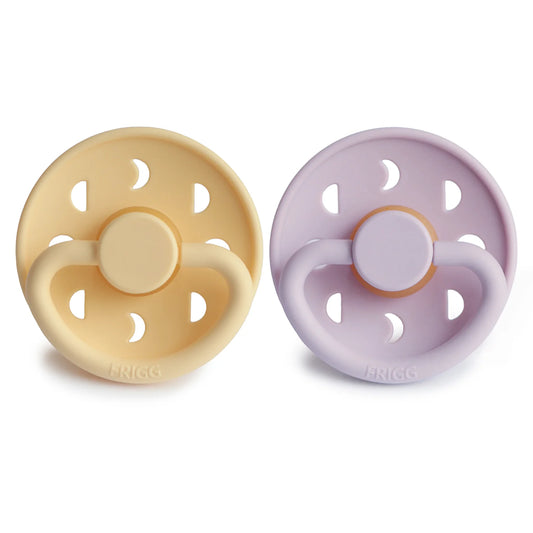 Frigg Moon Natural Rubber Baby Pacifier | 2-Pack