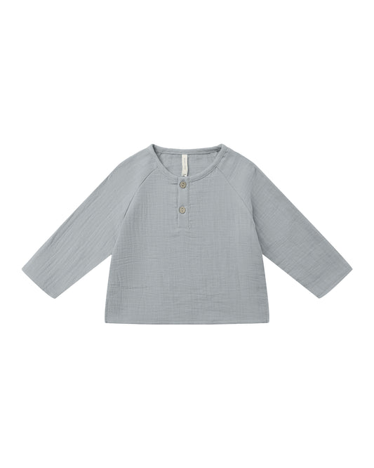 ZION SHIRT || STEEL BLUE