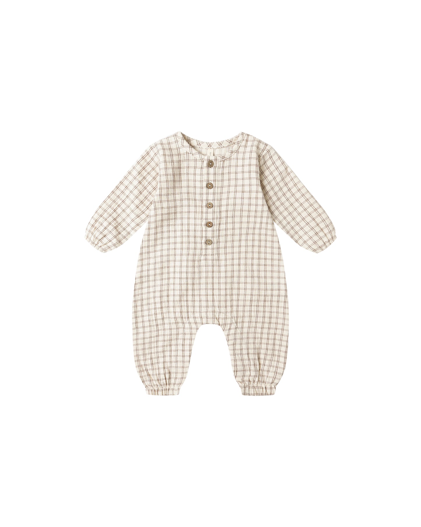 WOVEN JUMPSUIT || CEDAR CHECK