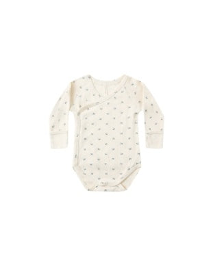 SIDE SNAP BODYSUIT || BLUE DITSY