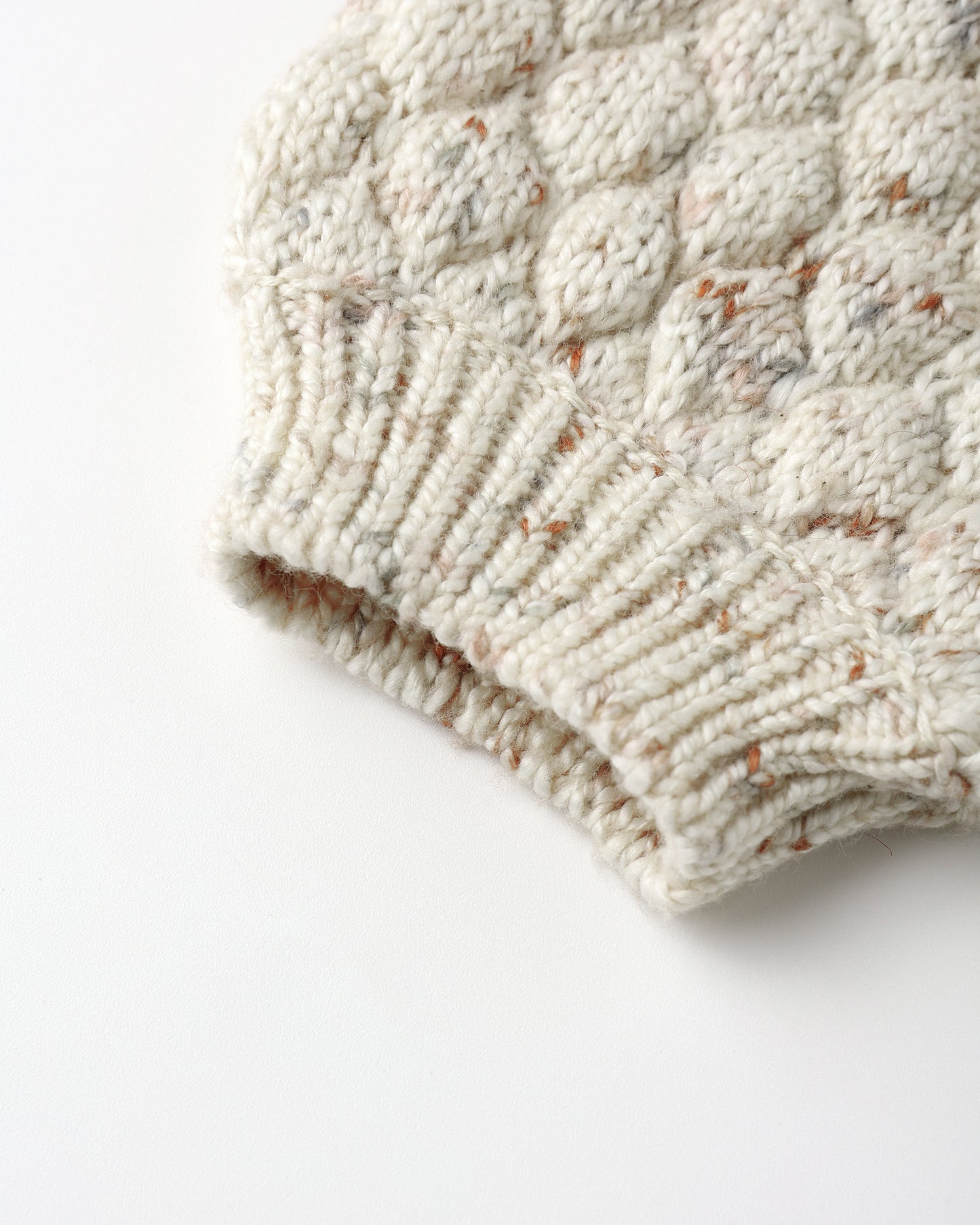 BUBBLE KNIT CARDIGAN || NATURAL CONFETTI