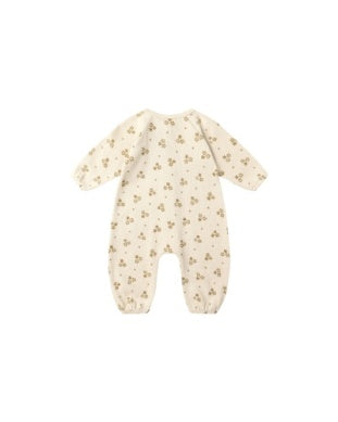 WAFFLE LONG SLEEVE JUMPSUIT || MARIGOLD