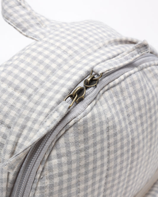 MINI BACKPACK || BLUE GINGHAM