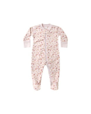 ZIP LONG SLEEVE SLEEPER FOOTIE || GARDEN