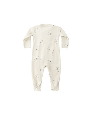 ZIP LONG SLEEVE SLEEPER FOOTIE || MOONS