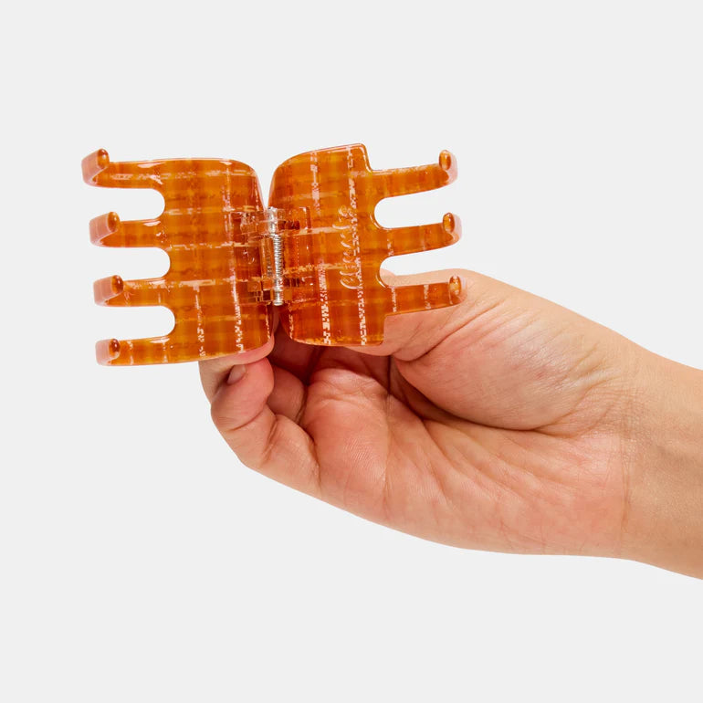 Ursa Claw in Caramel Plaid