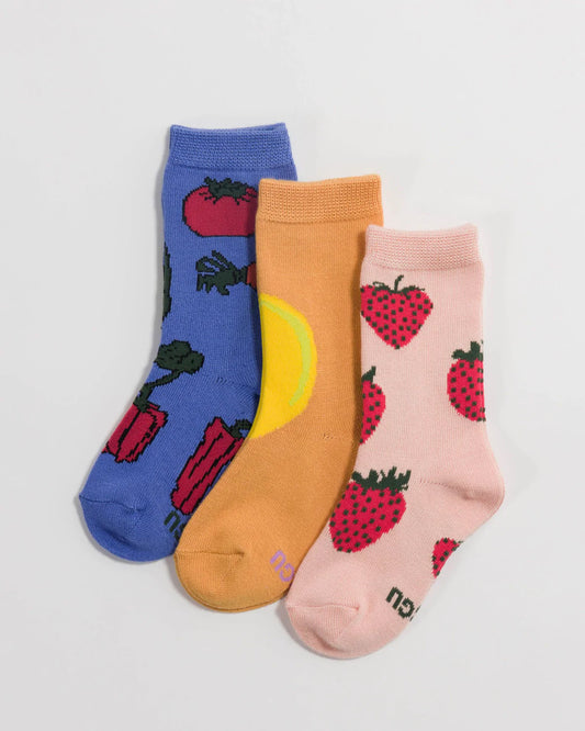 Kids Crew Sock Set of 3