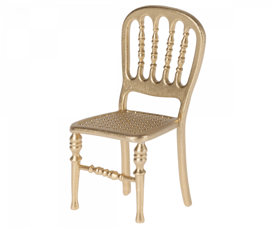 Maileg Chair, Mouse - Gold