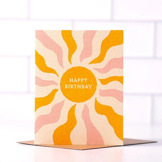 Happy Birthday - Boho Sun Birthday Card