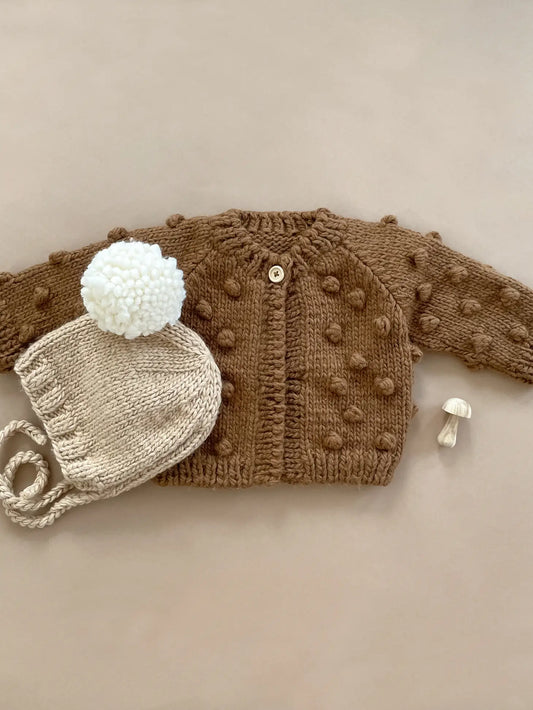 Popcorn Cardigan - Walnut