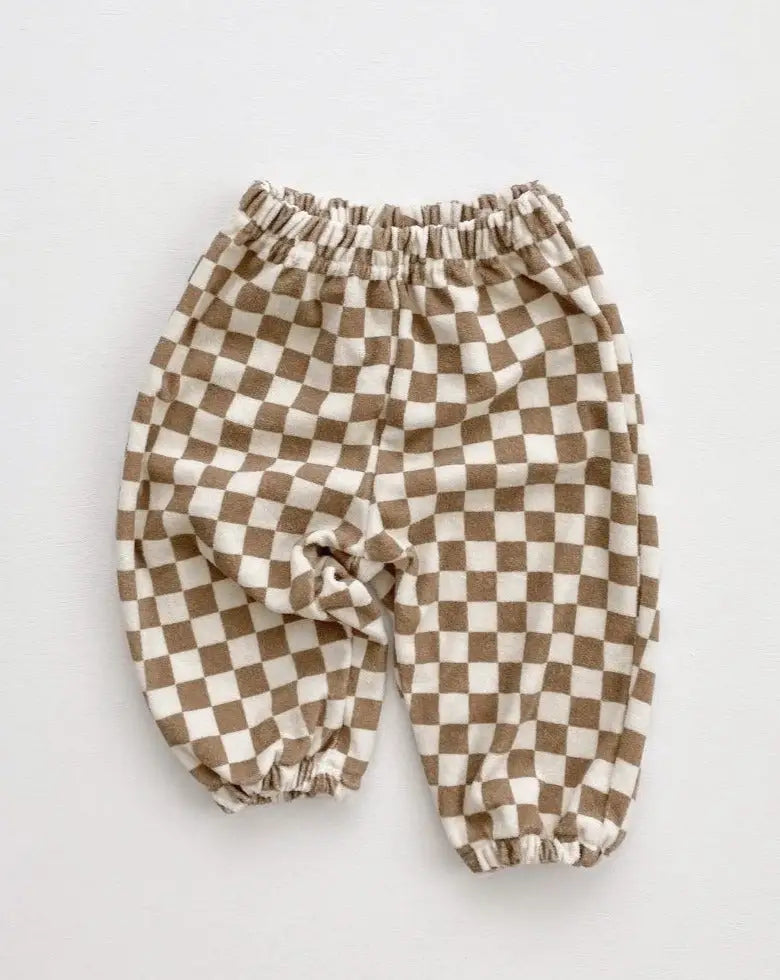 Checked Pants - Mocha