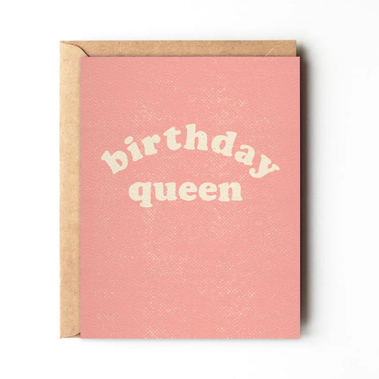 Birthday Queen - Pink Birthday Card