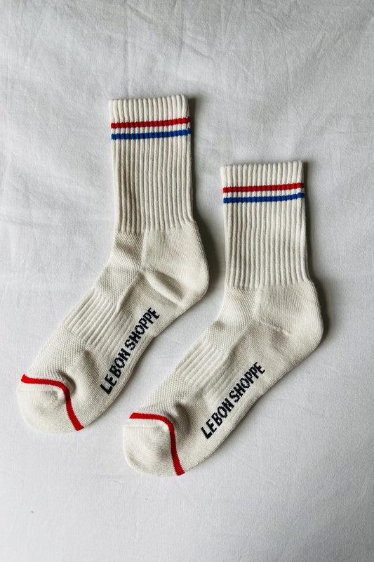 BOYFRIEND SOCKS - MILK